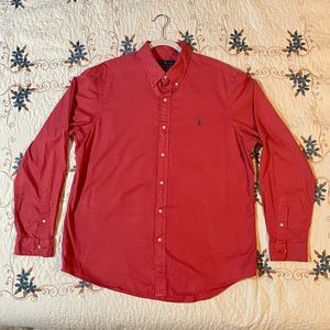 Ralph Lauren Classic Fit Mens Button Up Shirt Size XL